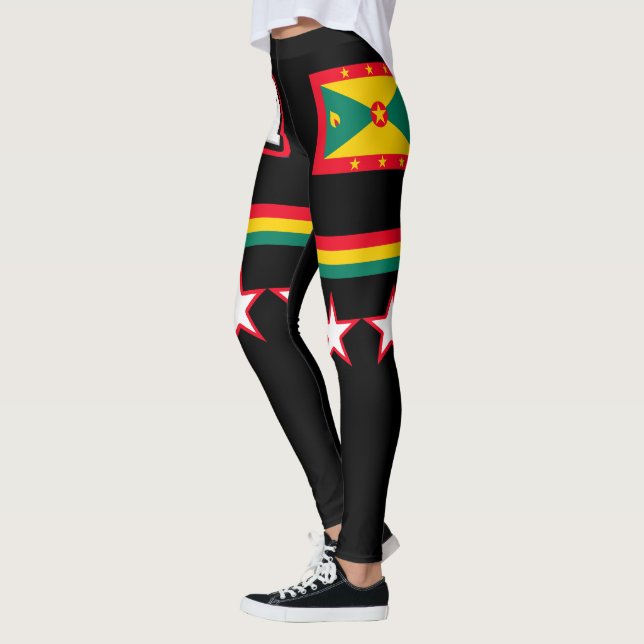 Grenada Flag Leggings (Left)