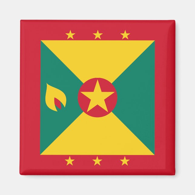 Grenada Flag Magnet (Front)