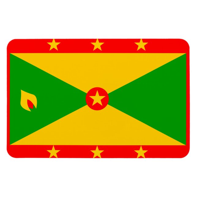Grenada Flag Magnet (Horizontal)