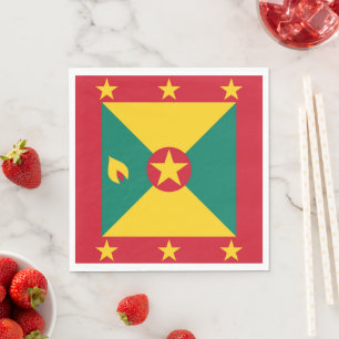 Grenada flag napkin