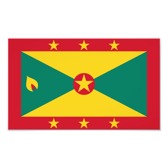 Grenada Flag Photo Print (Front)