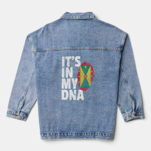 Grenada Flag Pride Country Home Nation Family Denim Jacket