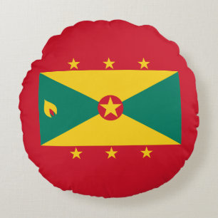 Grenada Flag Round Cushion