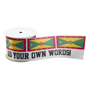 Grenada Flag Satin Ribbon
