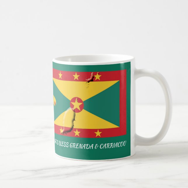 GRENADA FLAG | Scripture | Patriotic GREEN Coffee Mug (Right)