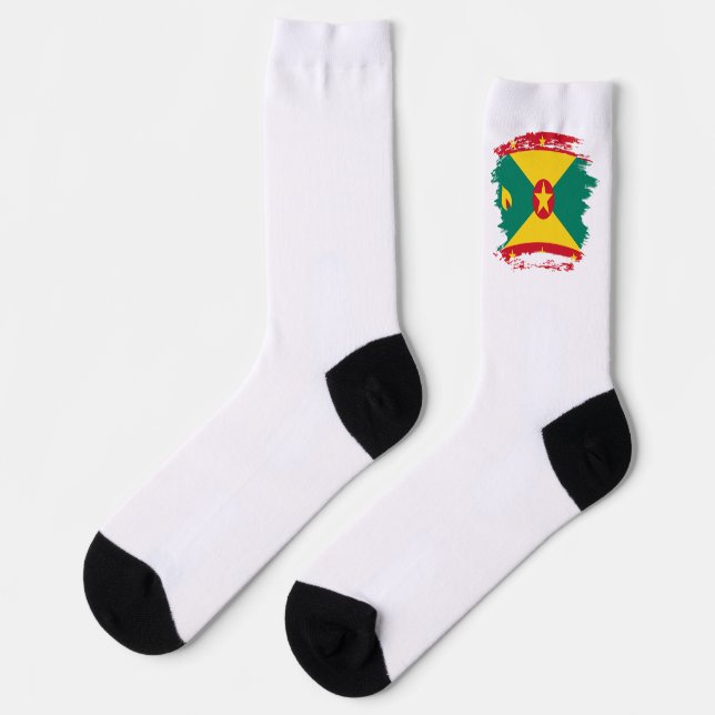 Grenada flag socks (Left)