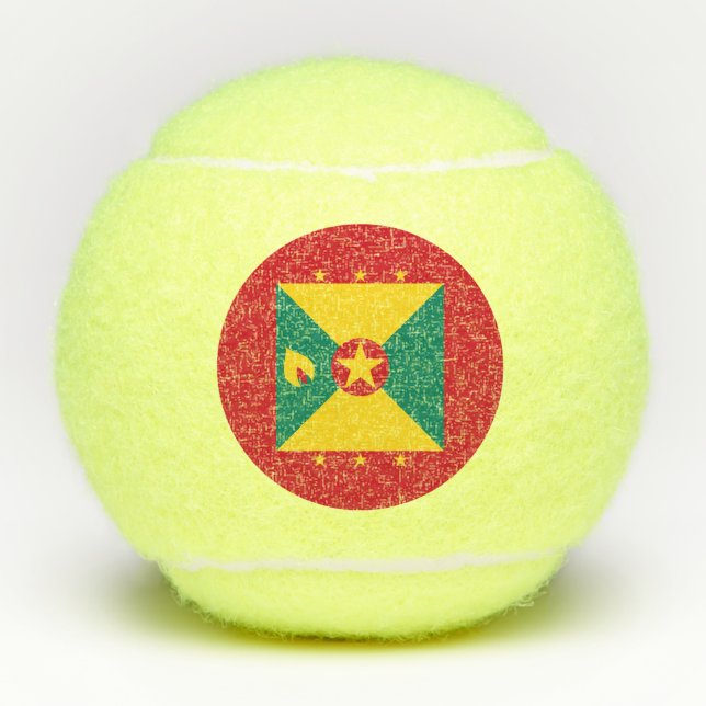 Grenada Flag Tennis Balls (Front)
