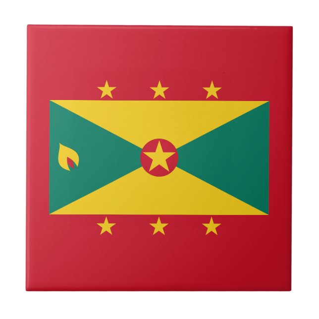 Grenada Flag Tile (Front)