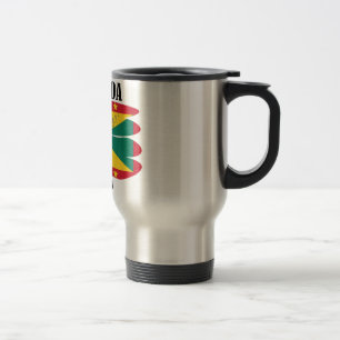 Grenada Flag Travel Mug