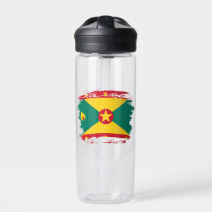 Grenada flag water bottle