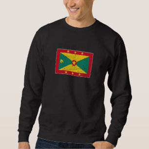 Grenada Flag with vintage Grenadian national colou Sweatshirt