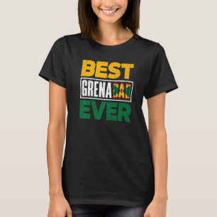 Grenada Grenadian Flag Grenadian Father Best Grena T-Shirt