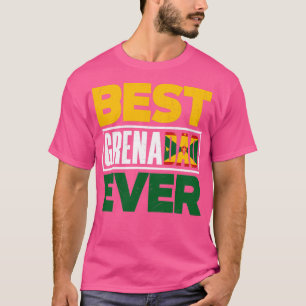 Grenada Grenadian Flag Grenadian Father Best Grena T-Shirt