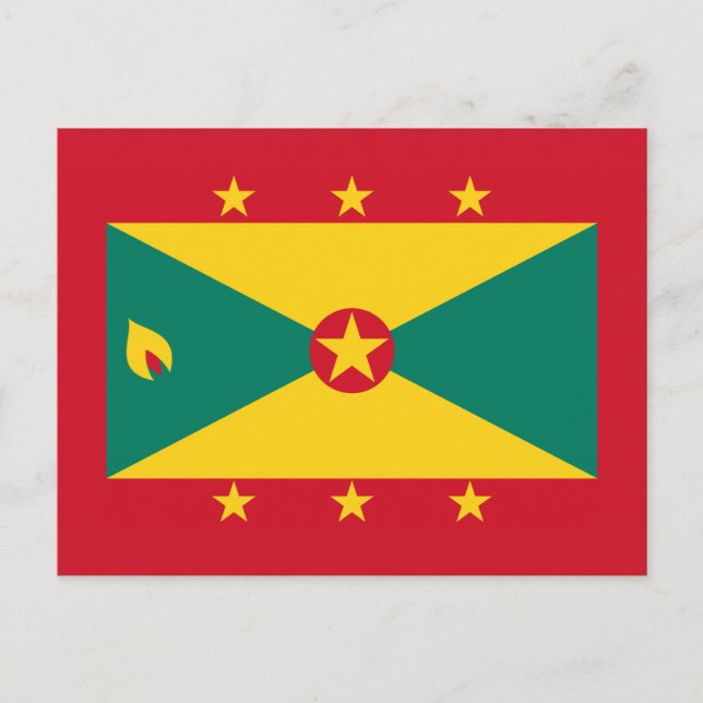 Grenada – Grenadian Flag Postcard (Front)