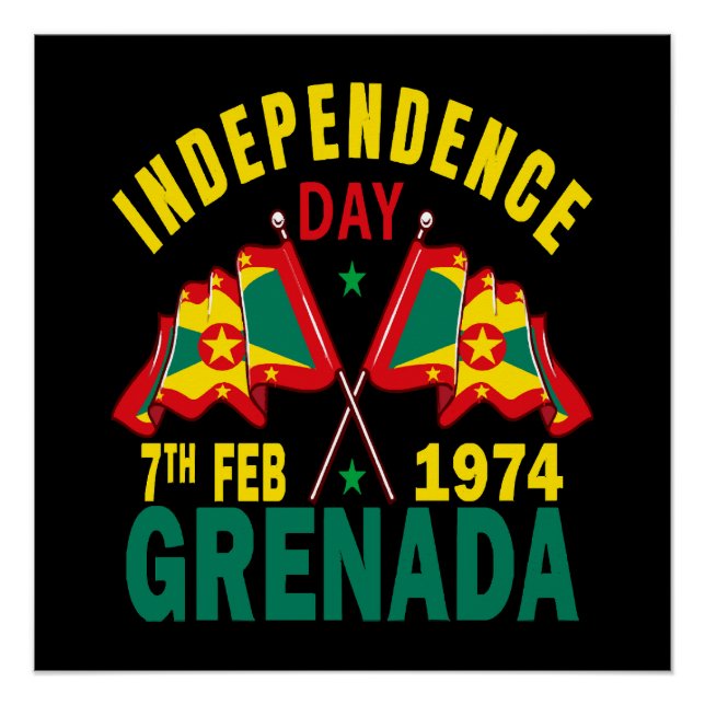 Grenada Independence Day Poster (Front)
