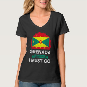 Grenada Is Calling I Must Go Grenadian Heritage Ro T-Shirt