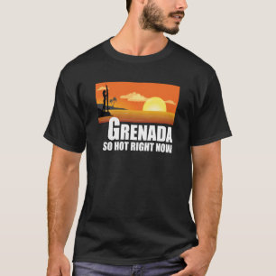 Grenada so hot right now Retro Travel Beach Vacati T-Shirt