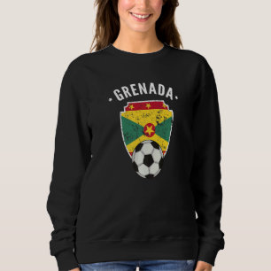 Grenada Soccer Grenada Flag Football Grenadian Pri Sweatshirt