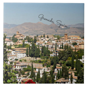Grenada, Spain cityscape Tile