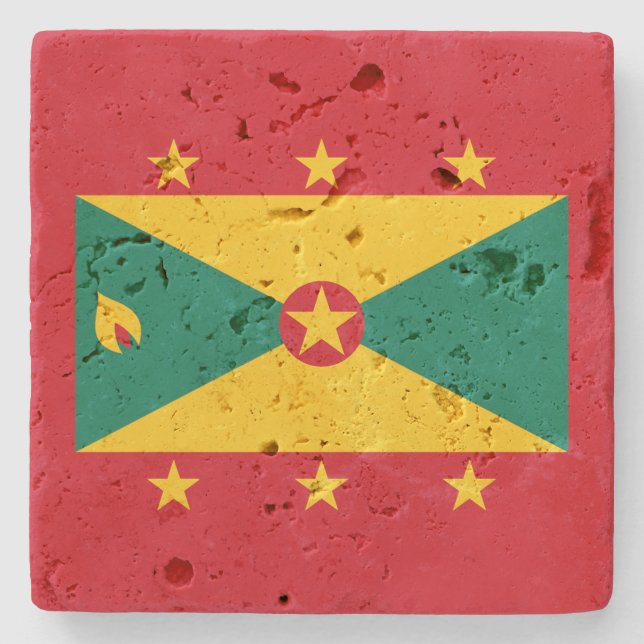 Grenada Stone Coaster (Front)