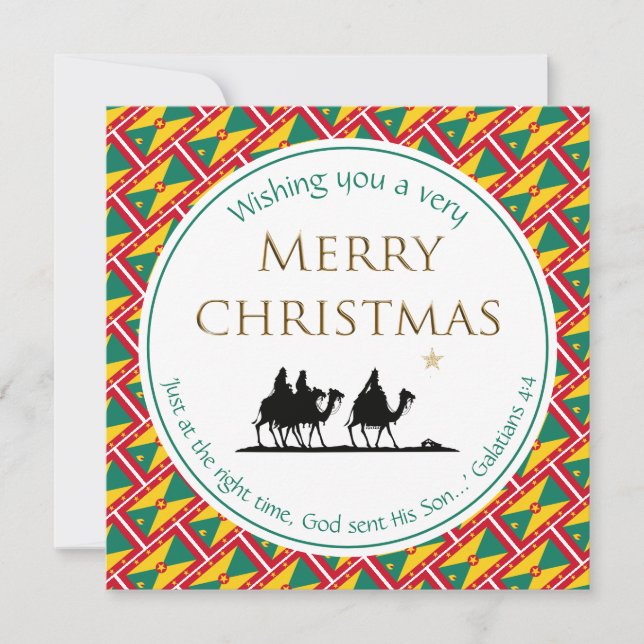 GRENADA Three Wise Men Christmas Holiday Card (Front)