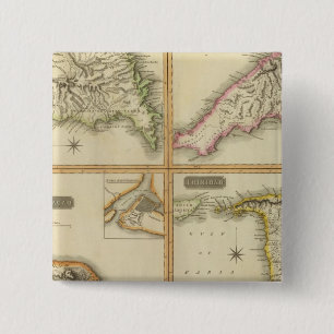 Grenada, Tobago, Trinidad, Curacao 15 Cm Square Badge