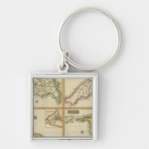 Grenada, Tobago, Trinidad, Curacao Key Ring