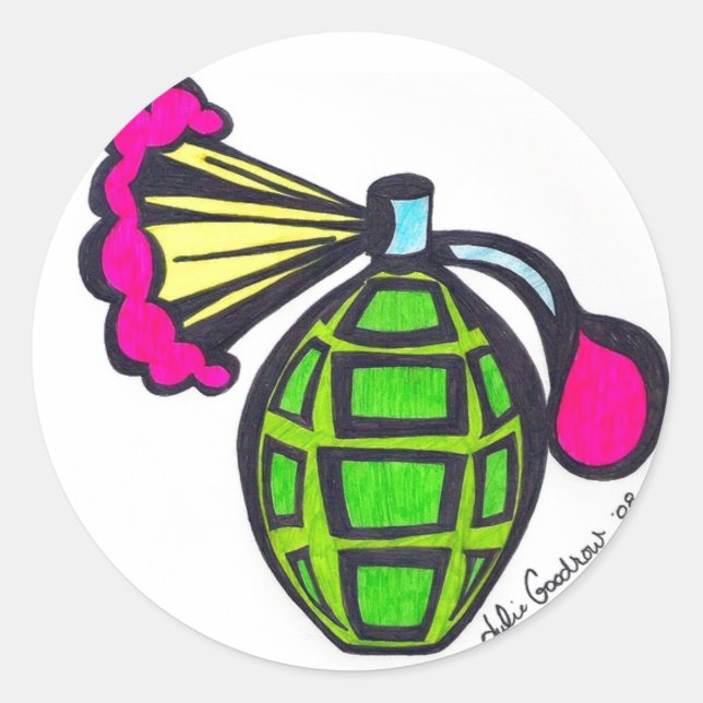 Grenade Perfume stickers (Front)