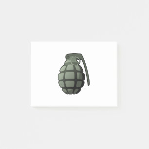 Grenade Post-it Notes