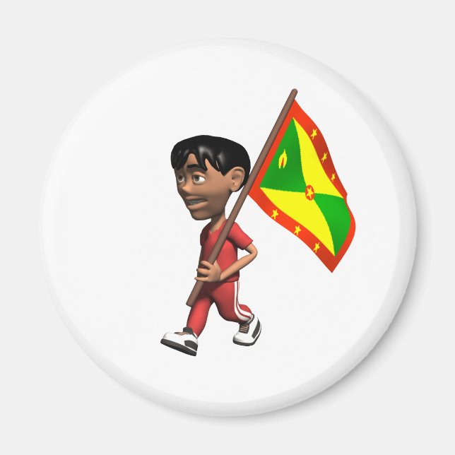 Grenadian Boy Magnet (Front)
