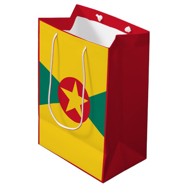 Grenadian flag medium gift bag (Front Angled)