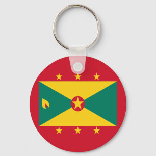 Grenadian Flag Red Green Yellow Independence Day  Key Ring