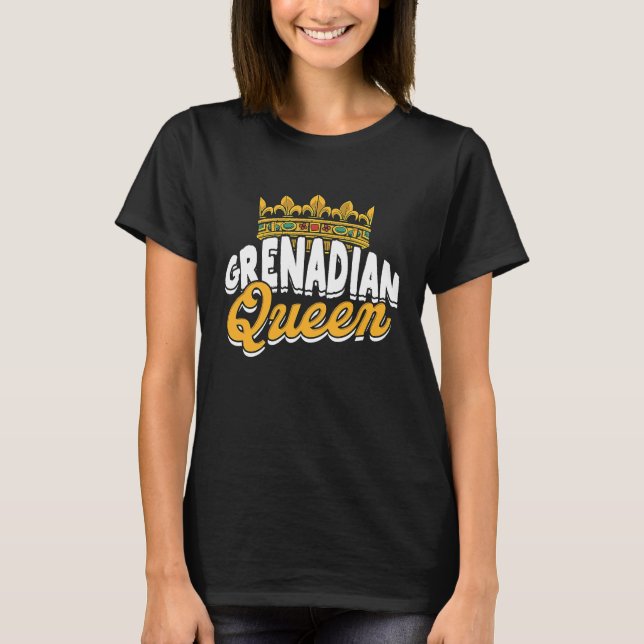 Grenadian queen  Grenada Spicemas Festival Celebra T-Shirt (Front)