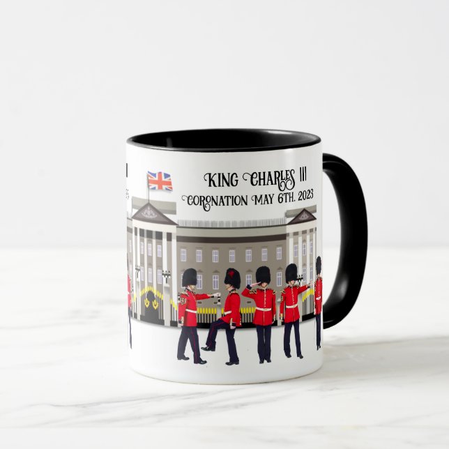 Grenadier Guards Buckingham Palace Coronation Mug (Front Right)