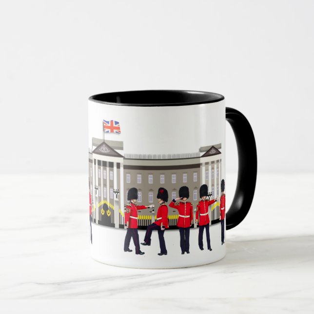 Grenadier Guards outside Buckingham Palace Mug (Front Right)