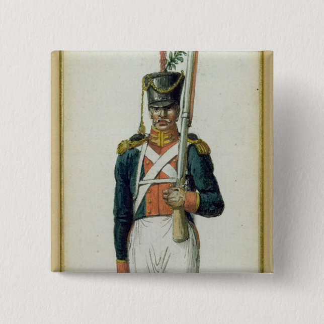 Grenadier of the Guard of Alexander I 15 Cm Square Badge (Front)