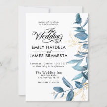 Greneery Watercolor Eucalyptus Budget Wedding
