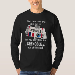 Grenoble Boarding Pass Grenoble Girl Grenoble T-Shirt