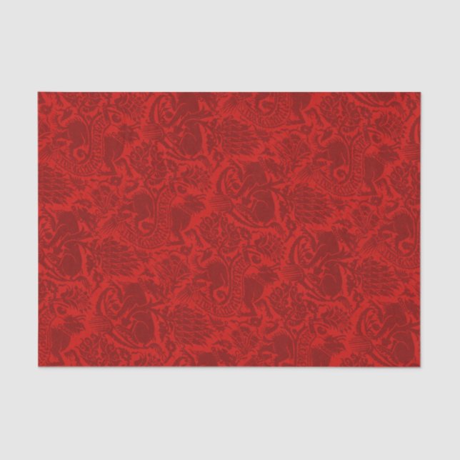 Grenoble Burgundy Wine Red Tissue Paper (Front)