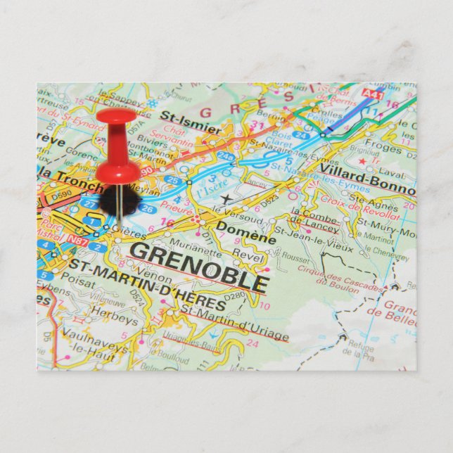 Grenoble, France Postcard (Front)