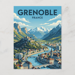 Grenoble France Postcard