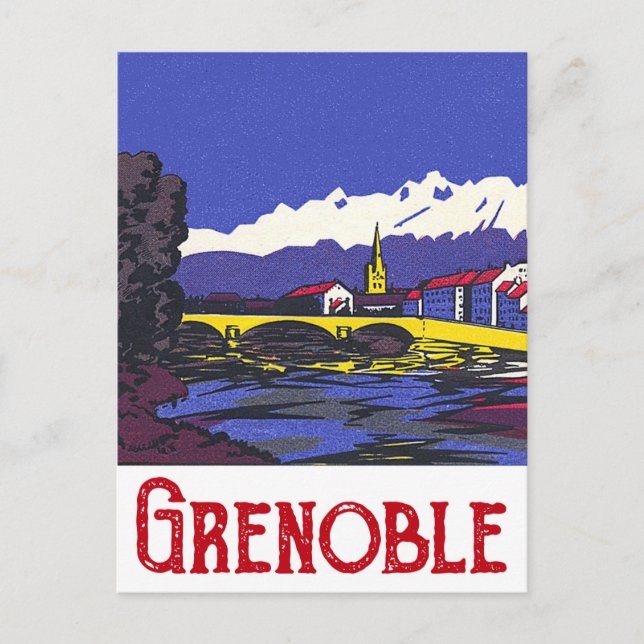 Grenoble, France Postcard (Front)