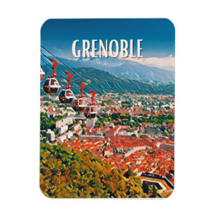 Grenoble Photo Vintage Magnet