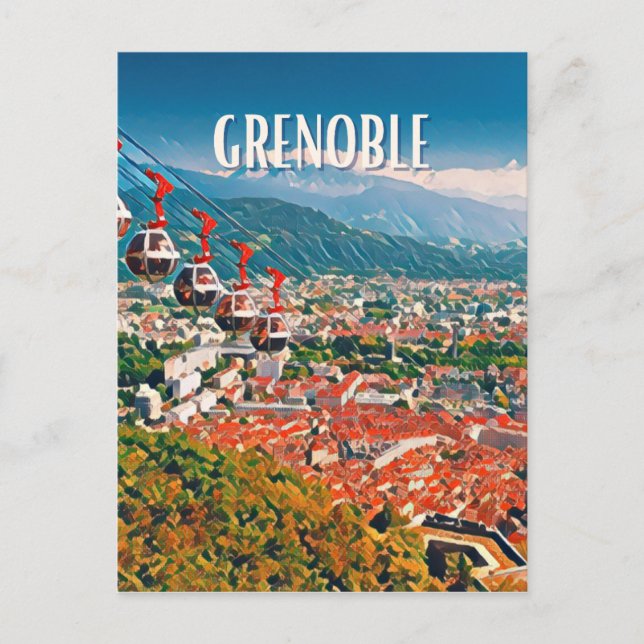 Grenoble Photo Vintage Postcard (Front)