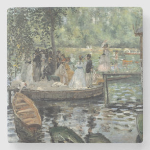 Grenouillere Renoir Impressionist Painting Art Stone Coaster