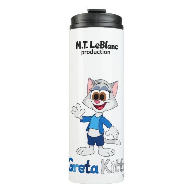 Greta Kitty  Thermal Tumbler (Front)