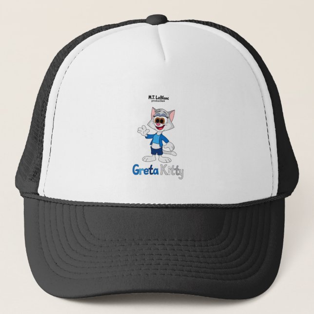 Greta Kitty  Trucker Hat (Front)