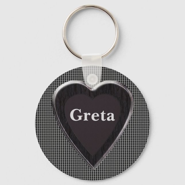 Greta Stole My Heart Keychain (Front)