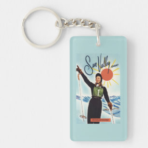 Gretchen Fraser Advertisement Poster Key Ring