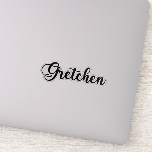 Gretchen Name - Handwritten Calligraphy (Detail)